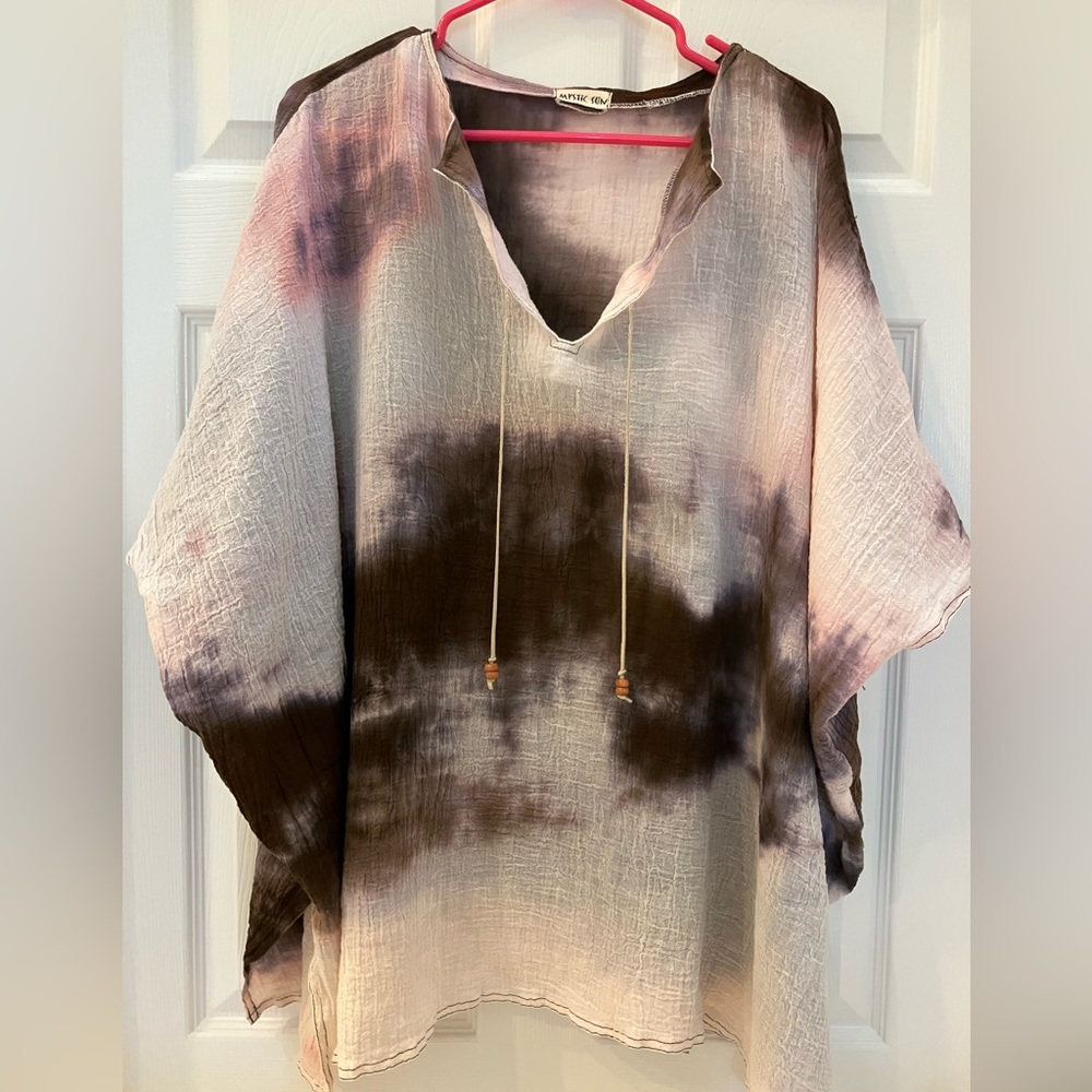 Mystic Sun gauze beach coverup